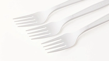 Набор вилок из кукурузного крахмала 18 см, 50 шт