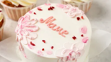 Набор Бенто торт с капкейками «Маме»