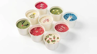 Набор «Новогодние тортики» в стаканчиках, 9 шт