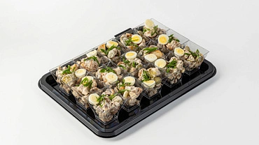 Салат «Охотничий» с печеным картофелем, 15 шт.