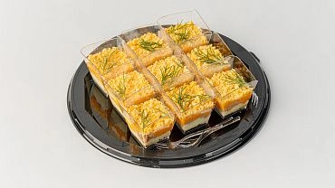 Салат «Мимоза» с тунцом в стаканчиках, 9шт