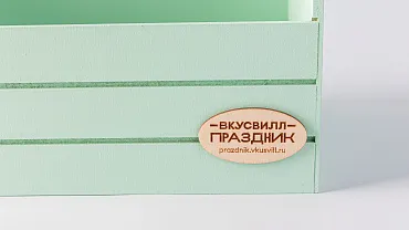 Бокс ящик большой подарочный мятный