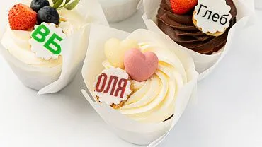 Капкейки с индивидуальным дизайном, 12 шт