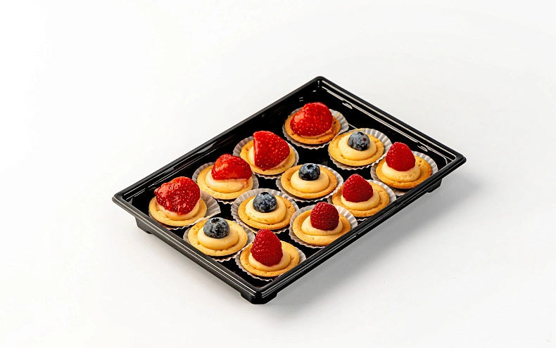 Тарталетки с ягодами мини, 12 шт