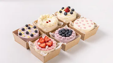 Набор мини тортиков «Ягодки-Цветочки», 6 шт