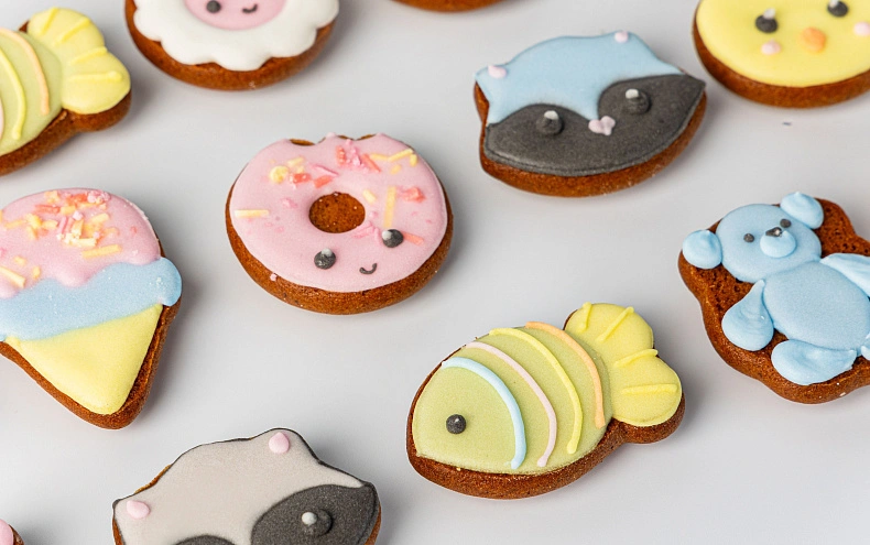 Набор пряников мини «Зверята», 30 шт