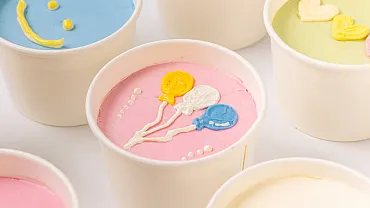 Набор «Весёлые тортики» в стаканчиках, 9 шт