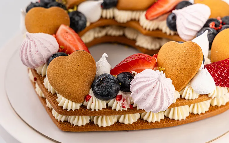 Торт Медовый Мильфей «Сердце»