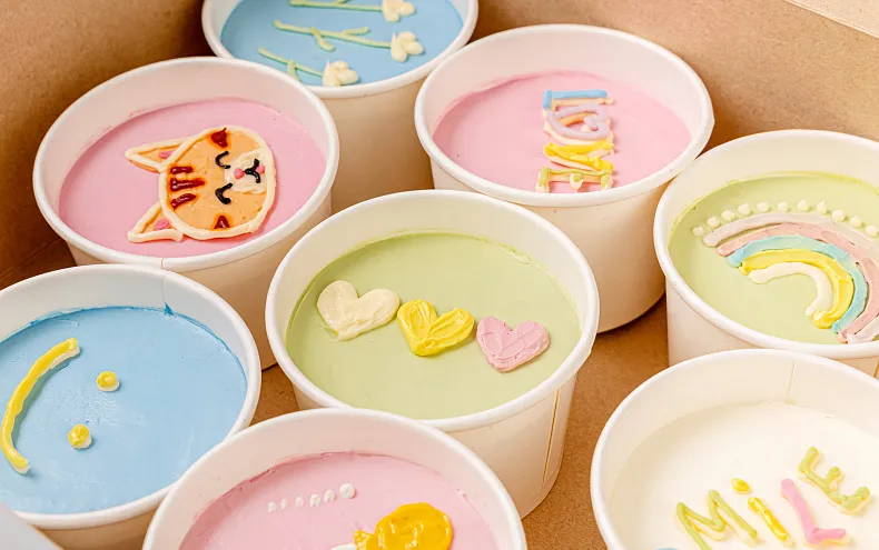 Набор «Весёлые тортики» в стаканчиках, 9 шт