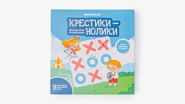 Вкусная игра из шоколада (крестики-нолики)