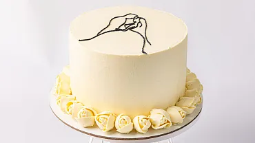 Торт свадебный «Силуэты»