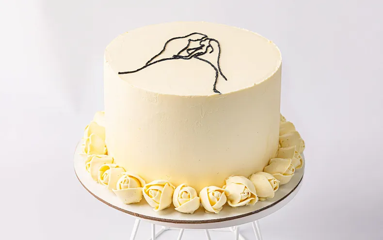 Торт свадебный «Силуэты»