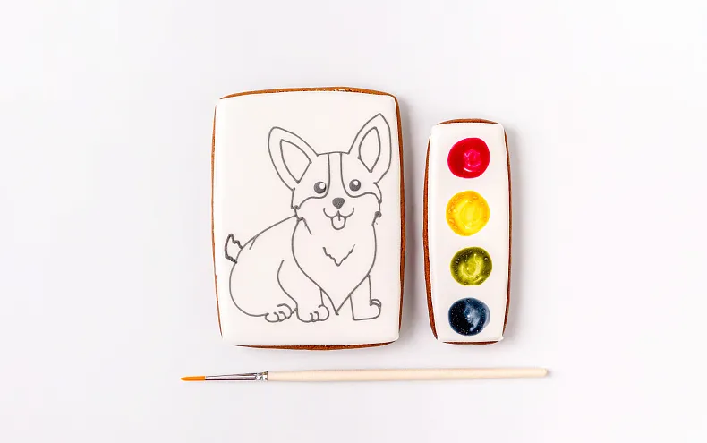 Набор из пряников для раскрашивания «Вкусная Акварель»