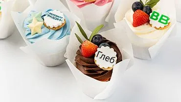 Капкейки с индивидуальным дизайном, 12 шт