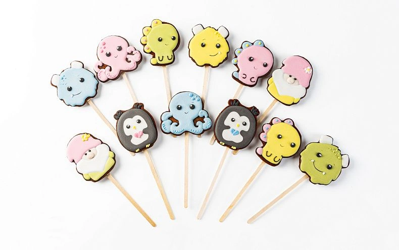 Пряники имбирные с индивидуальным дизайном «Весёлая компания», 12 шт