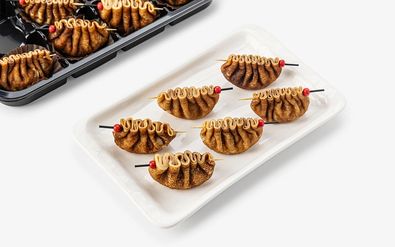 Блинный мешочек с курицей и грибами, 12 шт