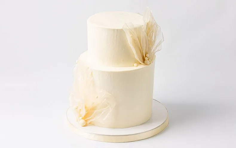 Торт свадебный «Флер» с топпером