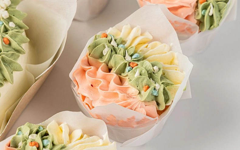 Набор Бенто-торт с капкейками «Зимний»