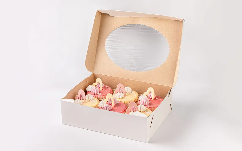 Набор мини тортиков «Сердечки», 6 шт