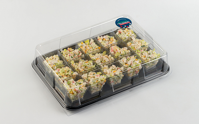 Салат «Крабовый» в фуршетных стаканчиках, 15 шт