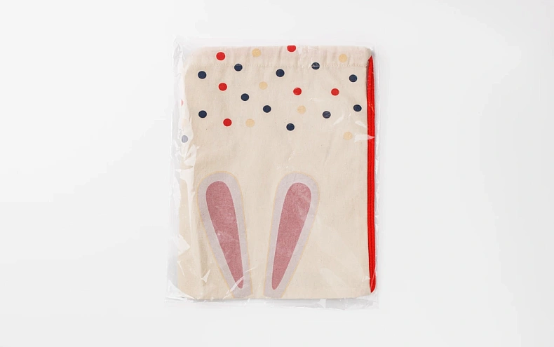 Сумка большая «Ушки» красный шнур