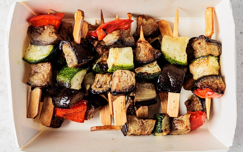 Мини-шашлычки овощные, 12 шт