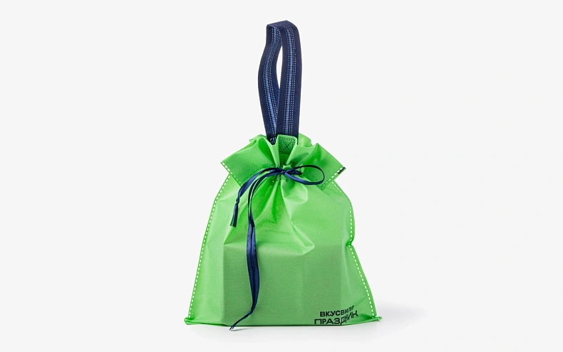 Сумка мини для хранения и подарков, зеленая