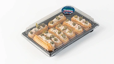 Мини-эклеры с лососем, 8 шт