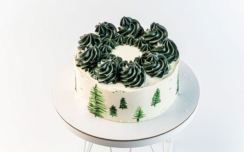 Торт «Зимний лес»