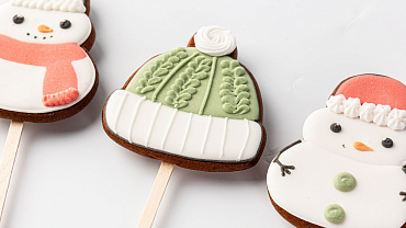 Пряники Новогодние с индивидуальным дизайном, 12шт