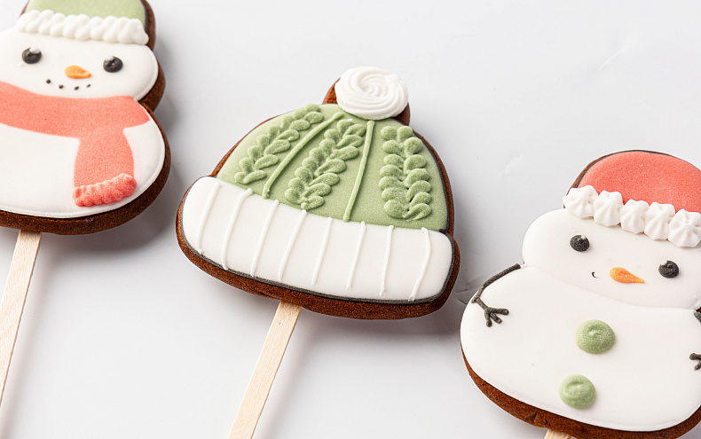 Пряники Новогодние с индивидуальным дизайном, 12шт