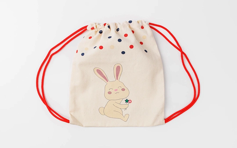 Сумка малая «Зайчик» красный шнур