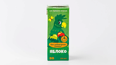 Сок детский яблочный прямого отжима, 200 мл