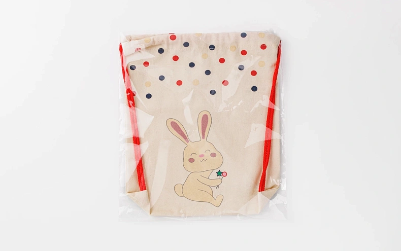 Сумка малая «Зайчик» красный шнур