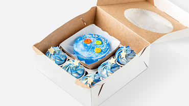 Набор Бенто торт с капкейками «Космос»