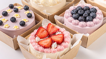 Набор мини тортиков «Ягодки-Цветочки», 6 шт