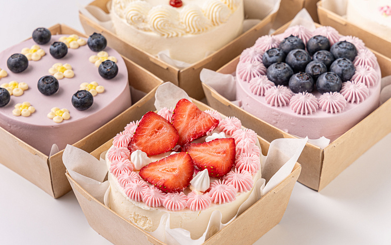 Набор мини тортиков «Ягодки-Цветочки», 6 шт