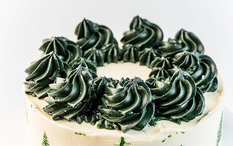 Торт «Зимний лес»