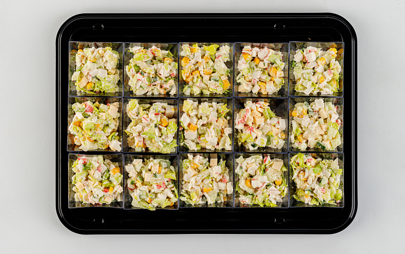 Салат «Крабовый» в фуршетных стаканчиках, 15 шт