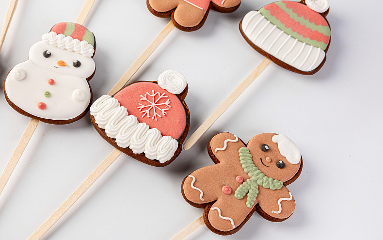 Пряники Новогодние с индивидуальным дизайном, 12шт