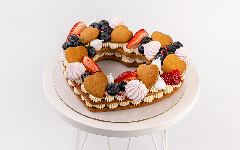 Торт Медовый Мильфей «Сердце»