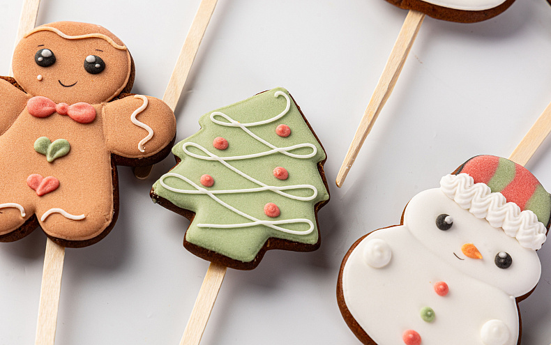 Пряники Новогодние с индивидуальным дизайном, 12шт