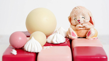 Торт-кубик «Зайка»