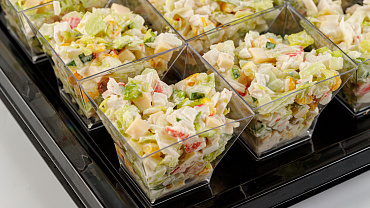 Салат «Крабовый» в фуршетных стаканчиках, 15 шт