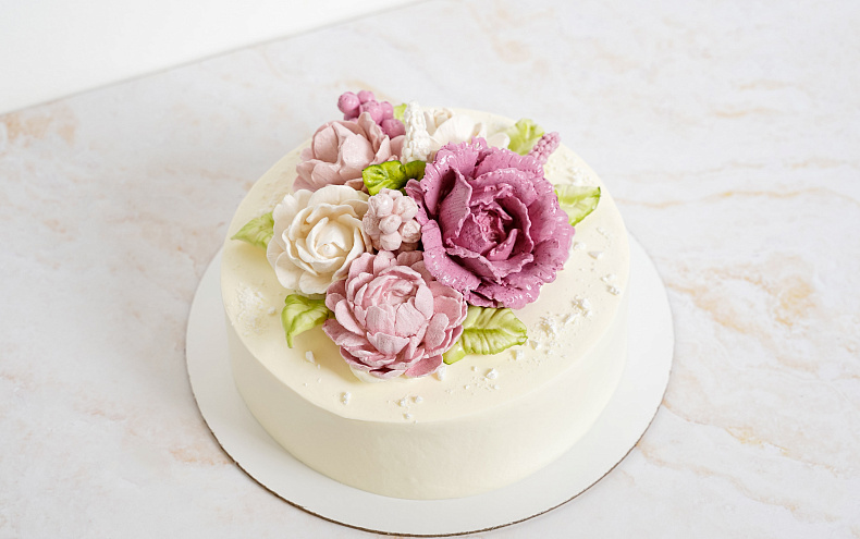 Торт «Нежный букет»