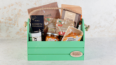 Праздничный бокс «Витаминно-десертный» с шоколадом