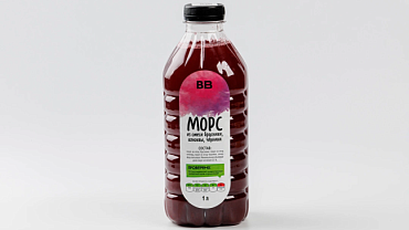 Морс из смеси брусники, клюквы, черники, 1 л