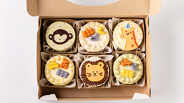 Набор мини тортиков «Игрушки», 6 шт