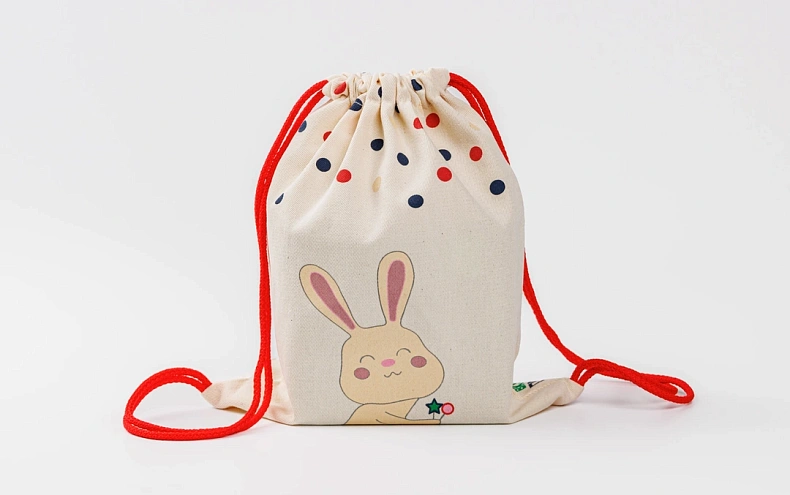 Сумка малая «Зайчик» красный шнур