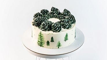 Торт «Зимний лес»